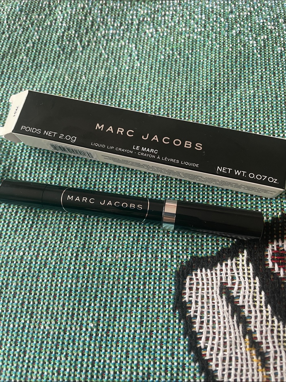 BNIB - Marc Jacobs Liquid Lip Crayon - Le Marc - Blacquer